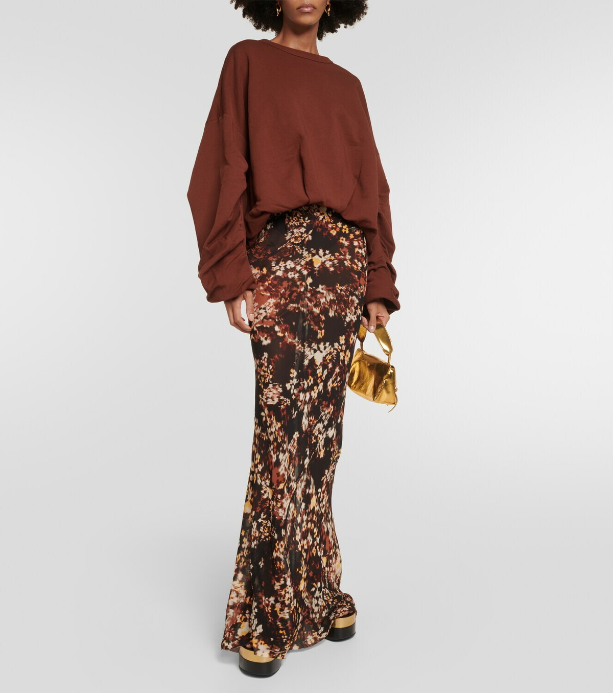 DRIES VAN NOTEN HANNET Sweat shirt スウェット Dries Van Noten Hannett Drop-Shoulder Bell-Sleeve Sweatshirt