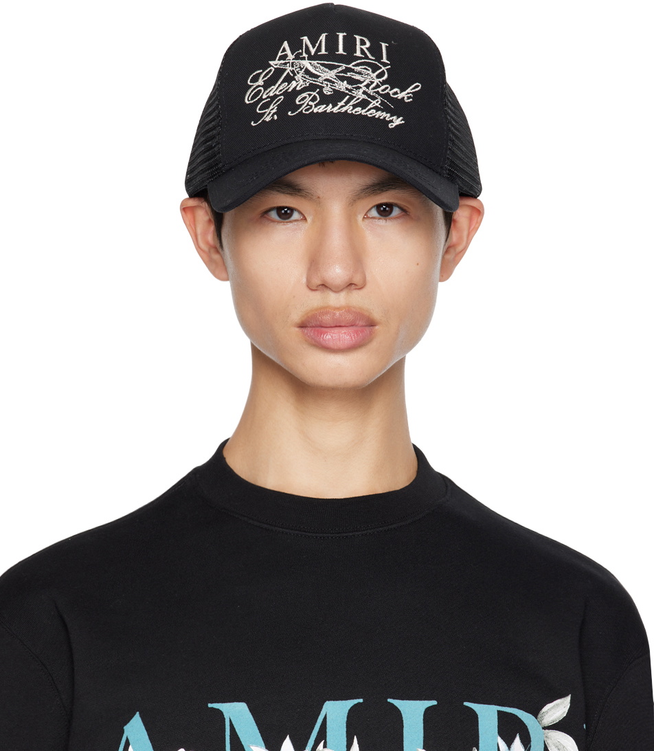 AMIRI Black Eden Rock Trucker Cap Amiri