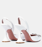 Amina Muaddi Begum embellished leather pumps