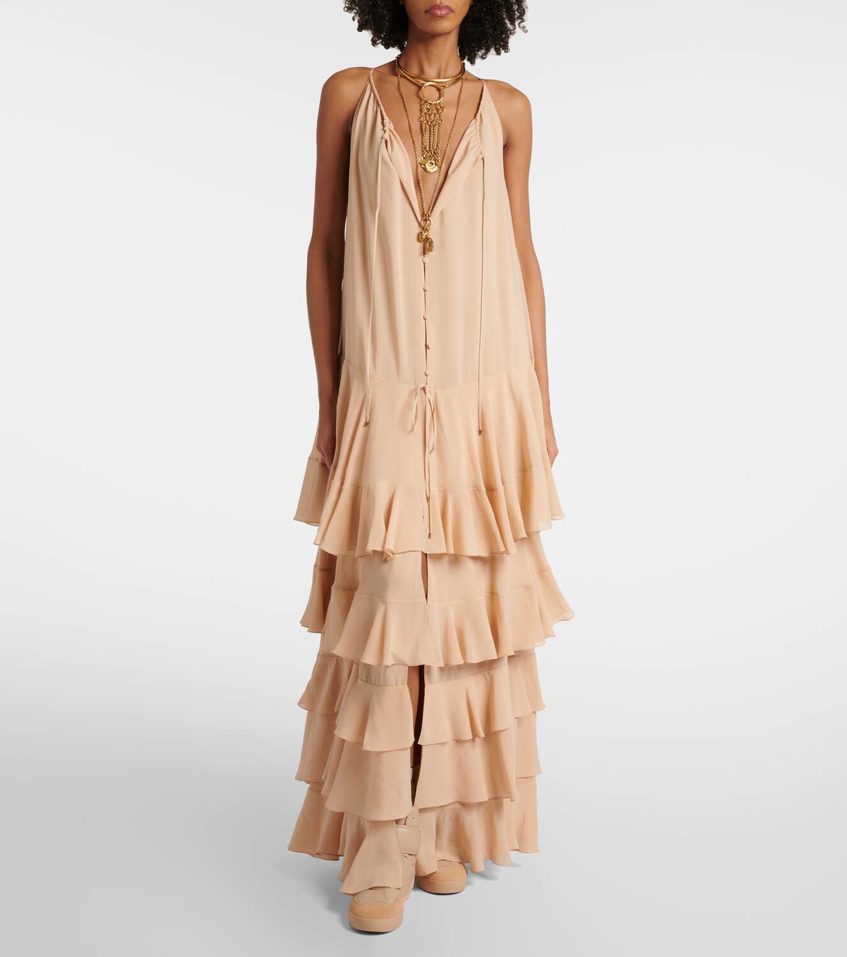 green emerald velvet dress Fresh Produce Clothes | Chloe Tank main image 0