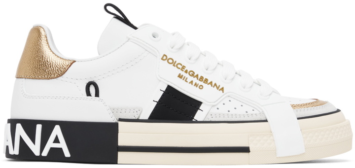 Photo: Dolce & Gabbana White 2.Zero Sneakers