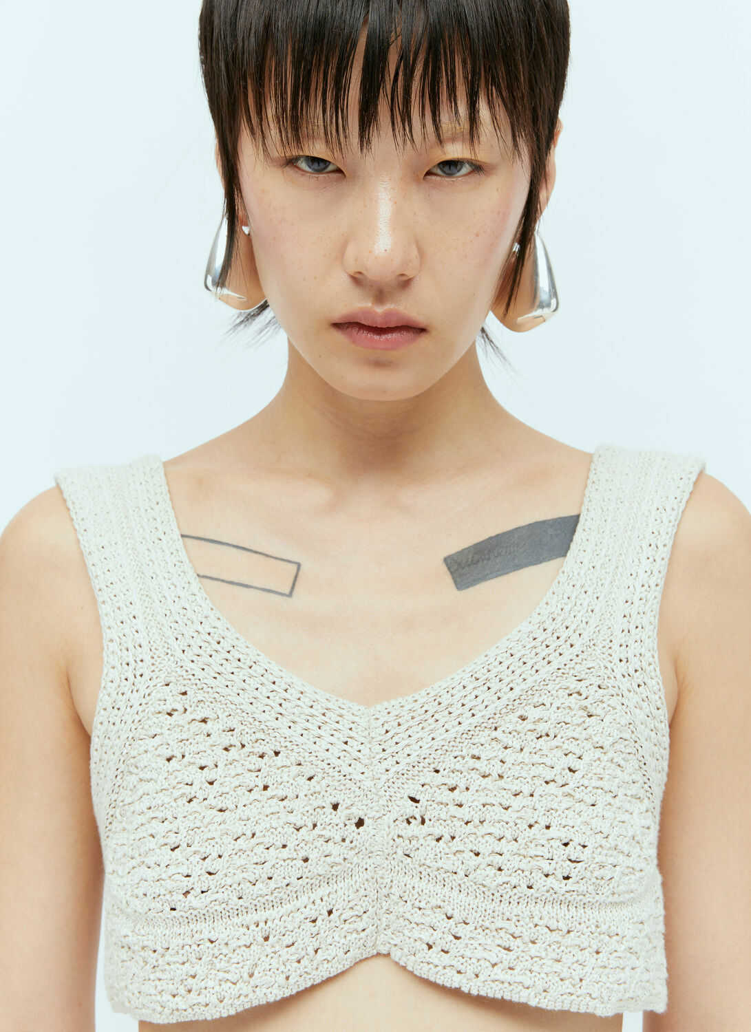 Bottega Veneta Large Fin Earrings