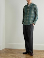 Polo Ralph Lauren - Button Down-Collar Logo-Embroidered Checked Cotton-Flannel Shirt - Green