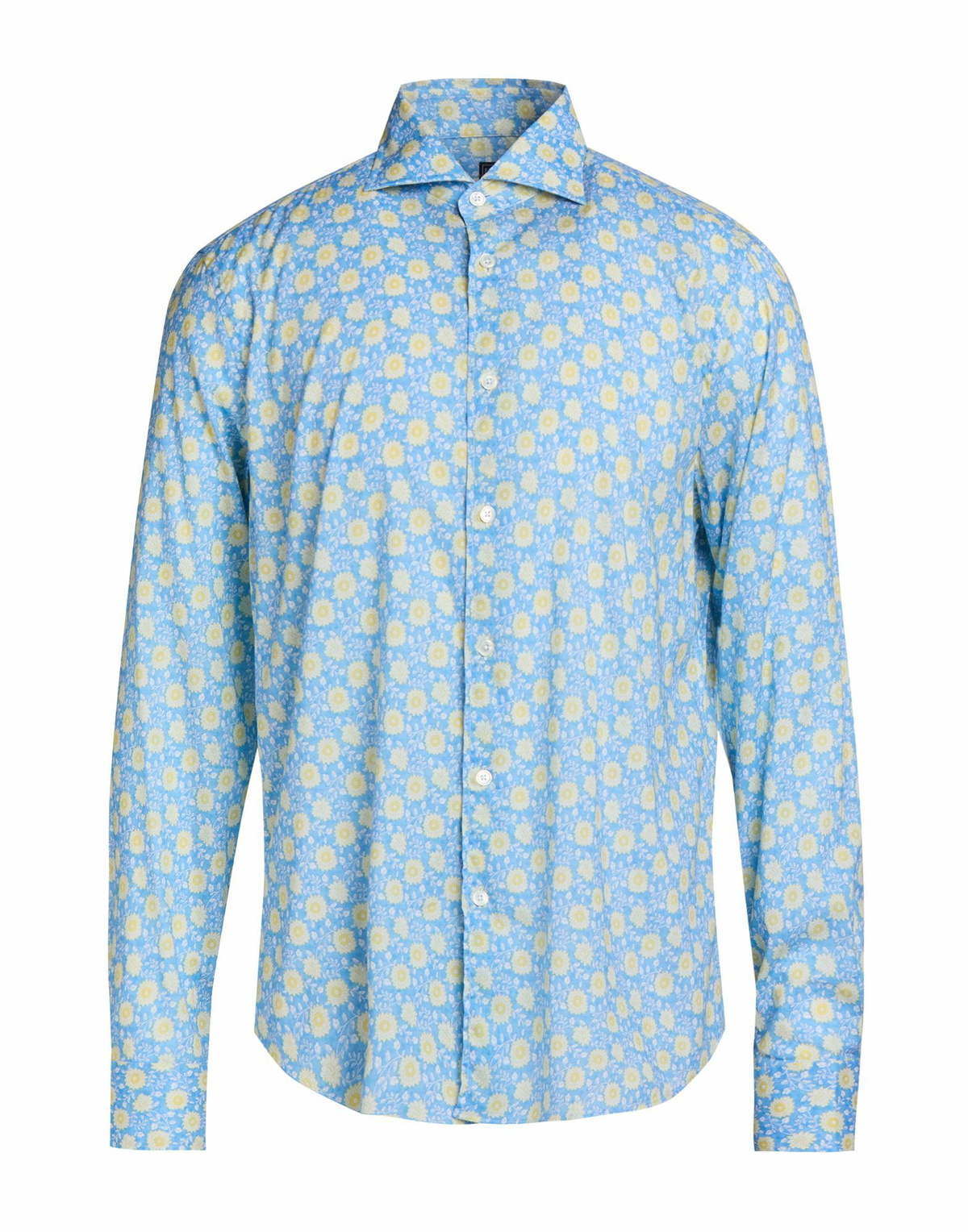 Fedeli Mens Shirt Sky in Blue
