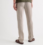 Massimo Alba - Pleated Linen Suit Trousers - Neutrals