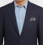 Canali - Navy Travel Wool-Hopsack Blazer - Blue