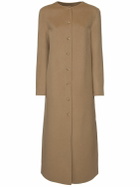 LOULOU STUDIO Martil Round Neck Long Coat