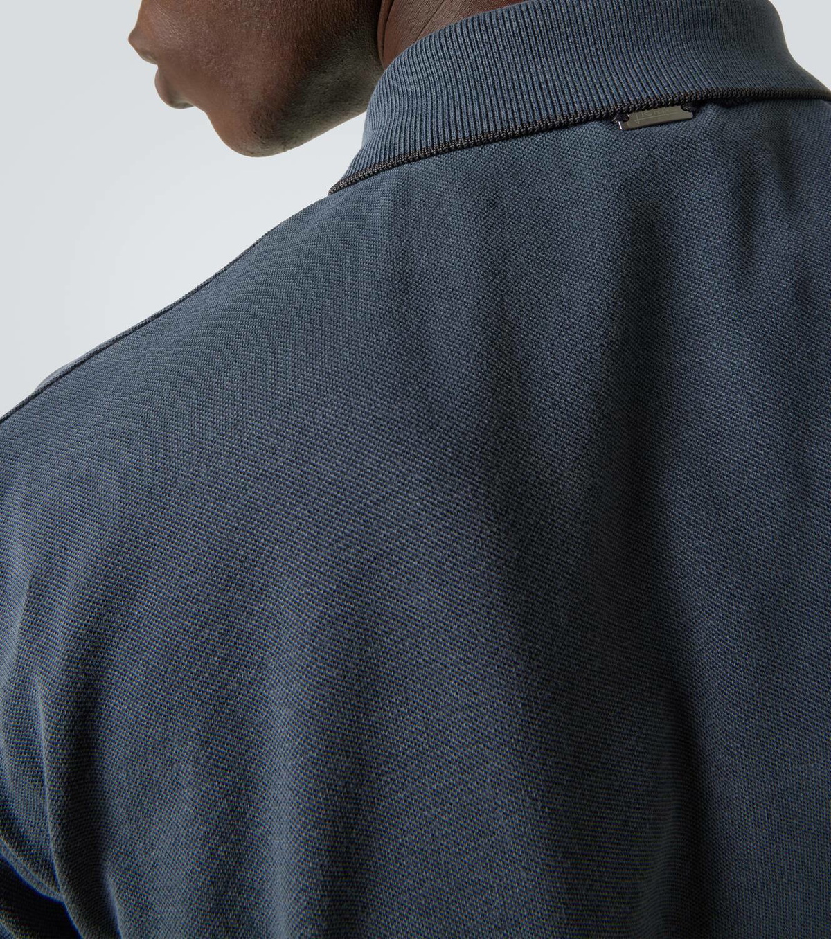Herno Logo cotton piqué polo shirt