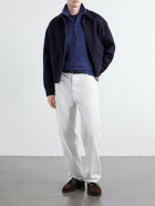Altea - Wool and Cashmere-Blend Half-Zip Sweater - Blue