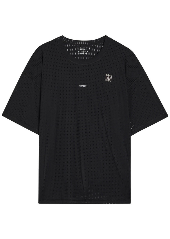 Photo: Satisfy Space-o Camouflage Stretch-jersey T-shirt Black