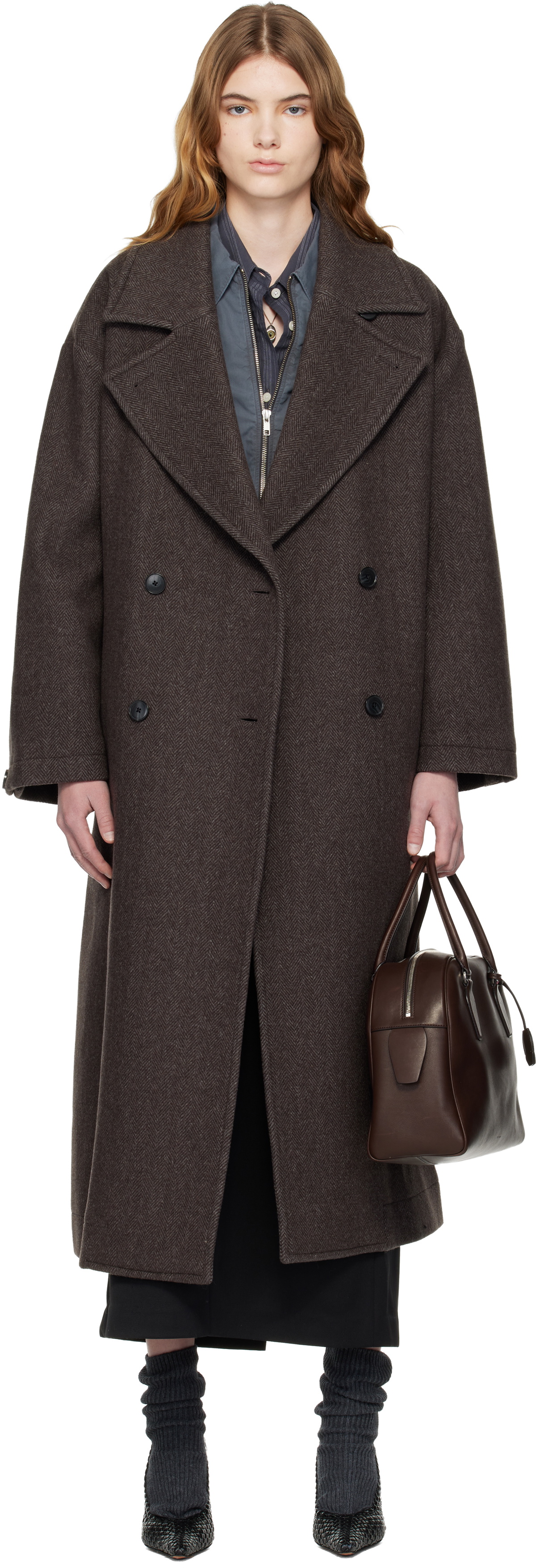 mfpen Brown Auditor Coat