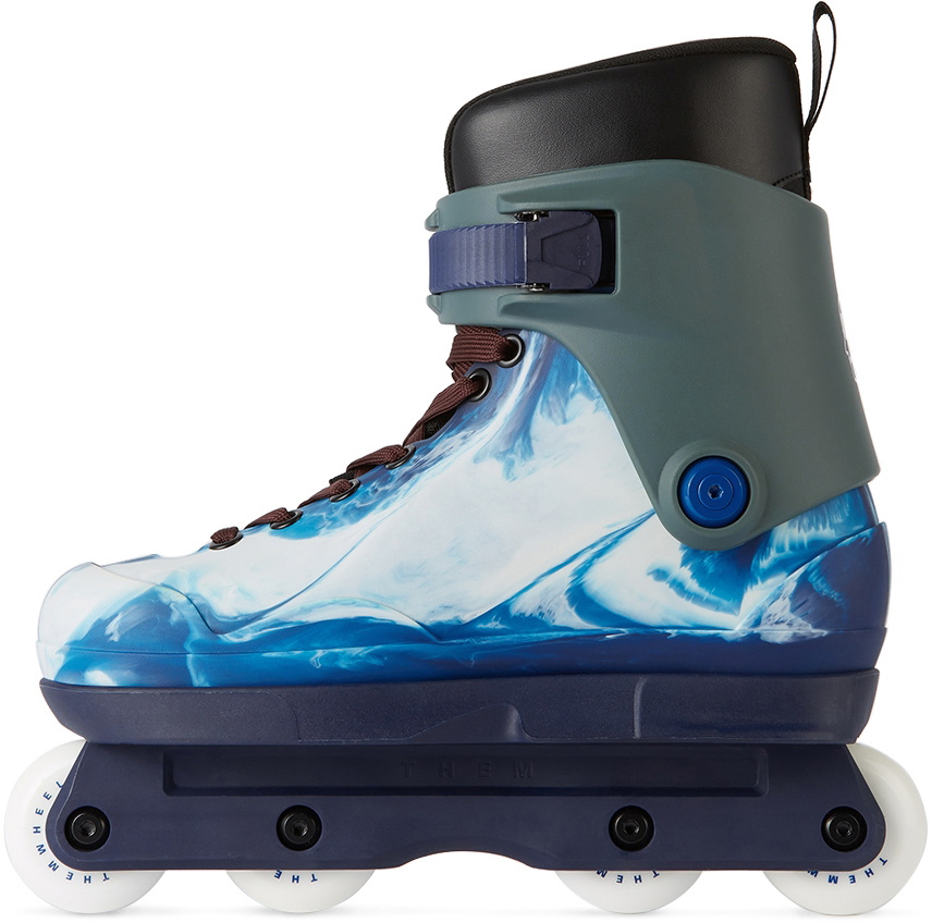 THEM SKATES Blue Brain Dead Edition Them 909 Complete Inline 