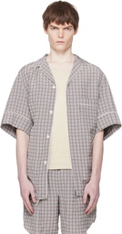Hed Mayner Gray & Brown SS Shirt