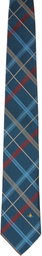 Vivienne Westwood Blue 8.5cm Check Tie