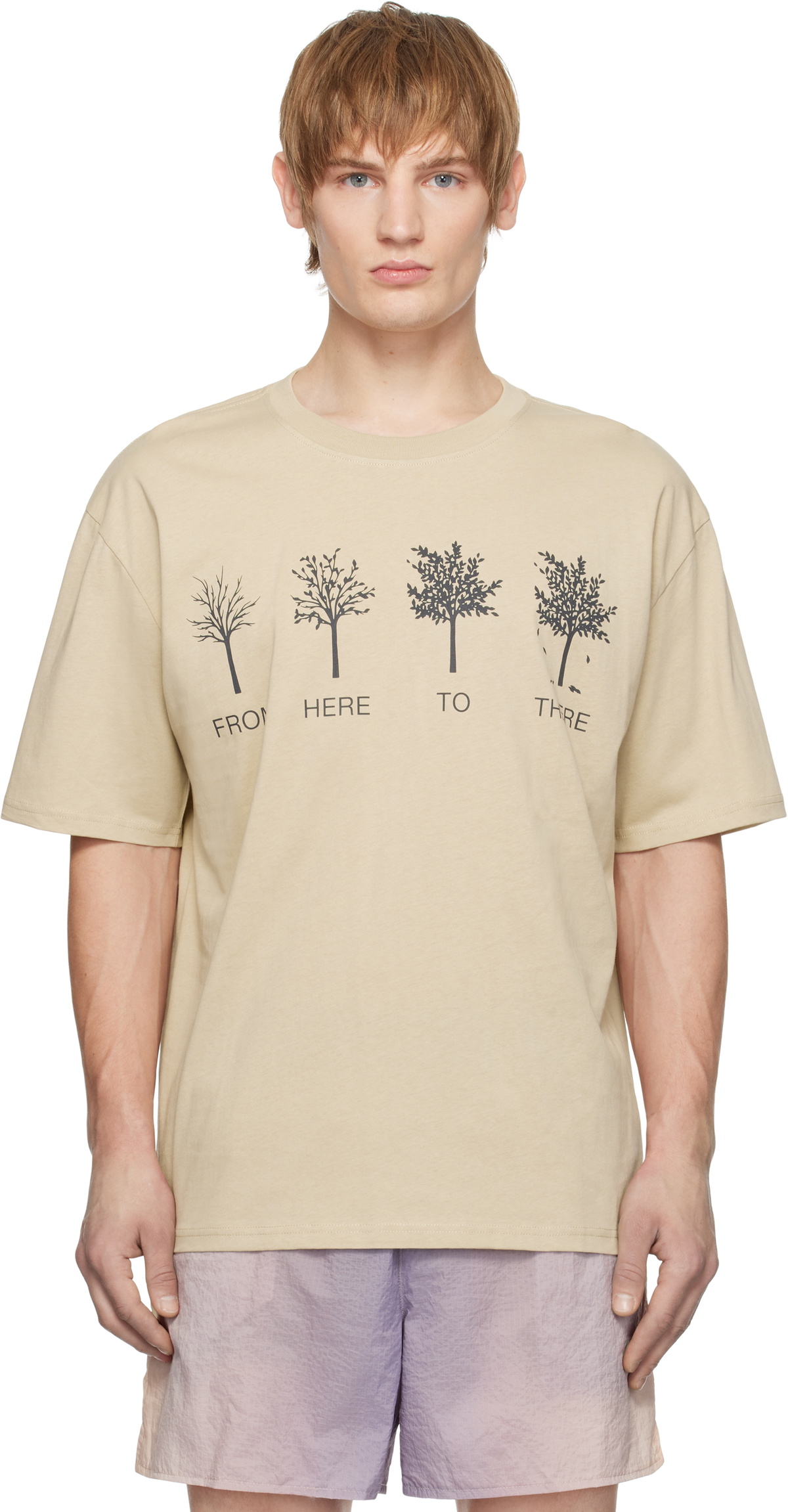 RCOS Beige 'From Here To There' T-shirt