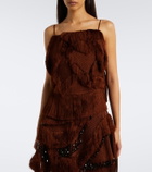 Xu Zhi Braided fringed top
