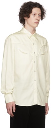 Ralph Lauren Purple Label Off-White Lyocell Shirt