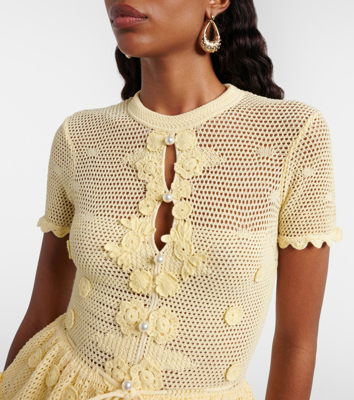 Self-Portrait Embellished minidress