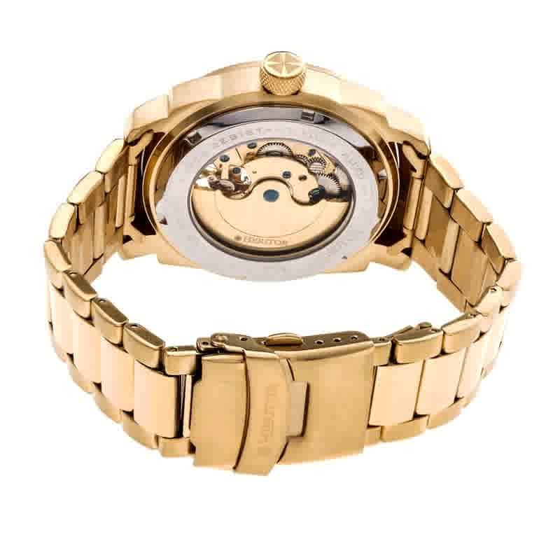 Heritor Helmsley White Dial Rose Yellow-Tone Steel Automatic Mens Watch ...