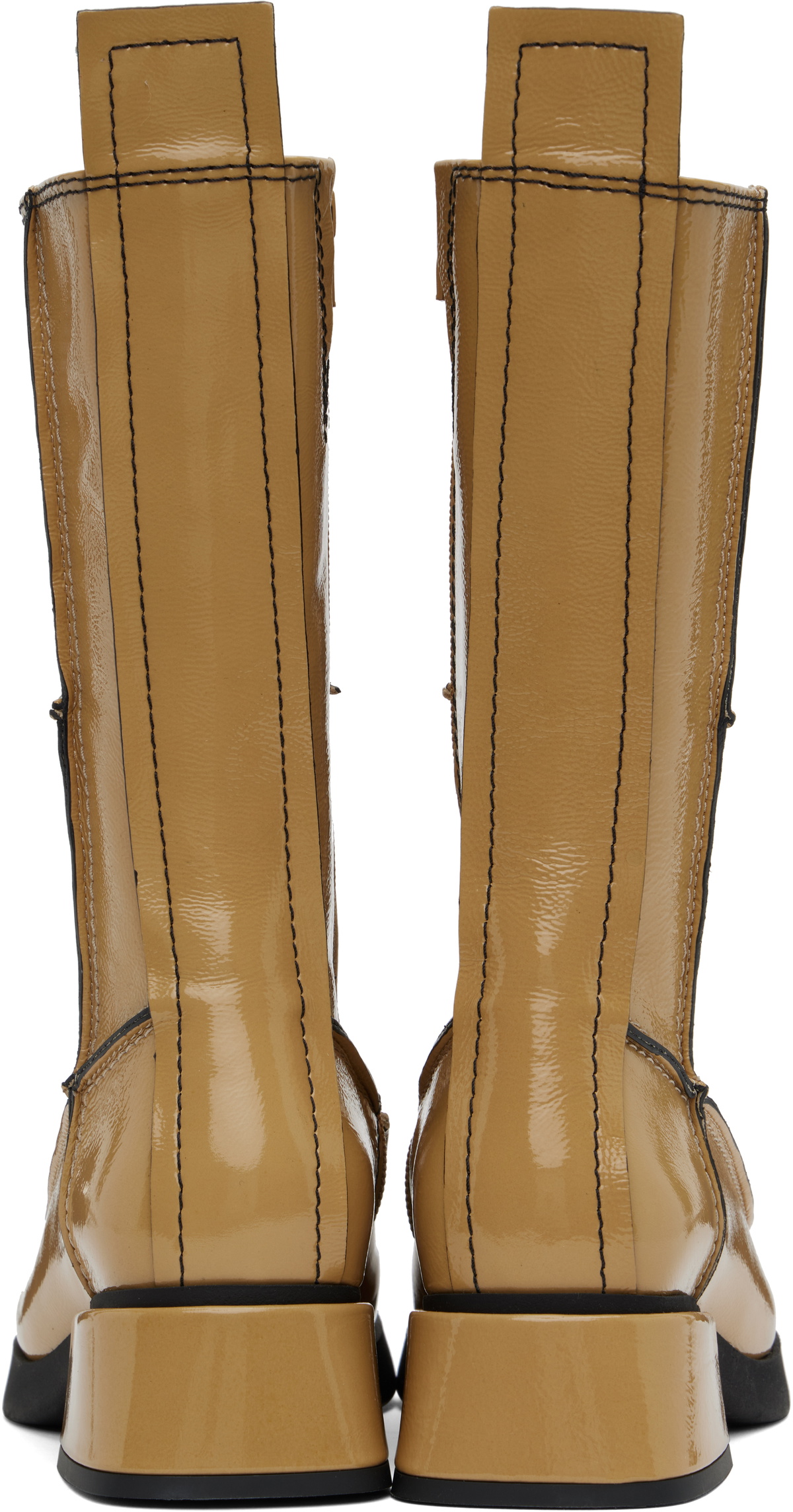 Miista Beige Alzira Boots MIISTA