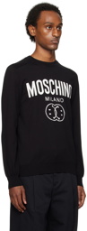 Moschino Black Double Smiley Sweater
