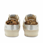 Golden Goose Men's Stardan Leather Sneakers in White/Silver/Beige
