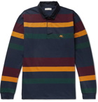 Etro - Logo-Embroidered Striped Cotton-Jersey Polo Shirt - Multi