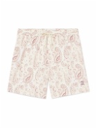Brunello Cucinelli - Straight-Leg Paisley-Print Swim Shorts - Pink