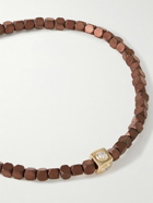 Luis Morais - Gold, Hematite and Diamond Beaded Bracelet