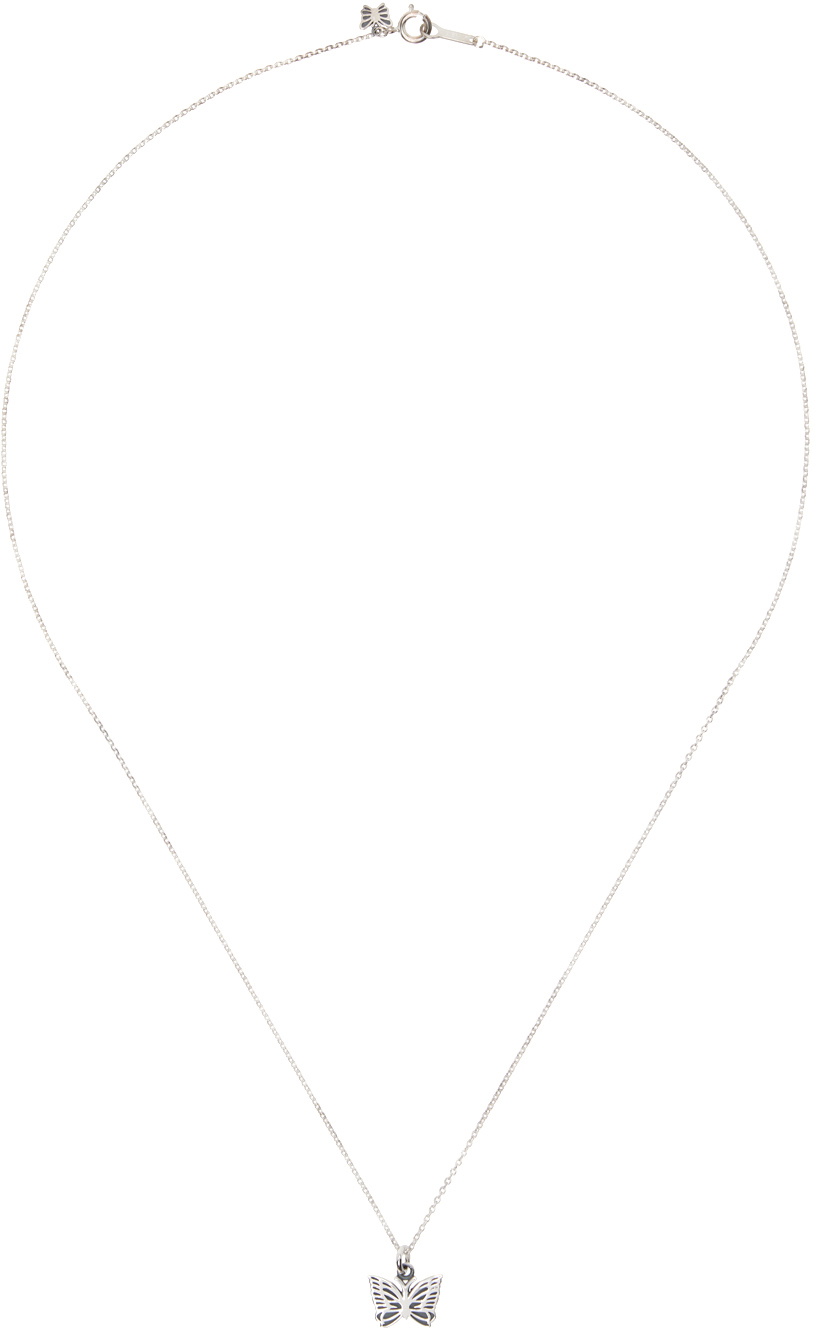NEEDLES Silver Papillon Necklace