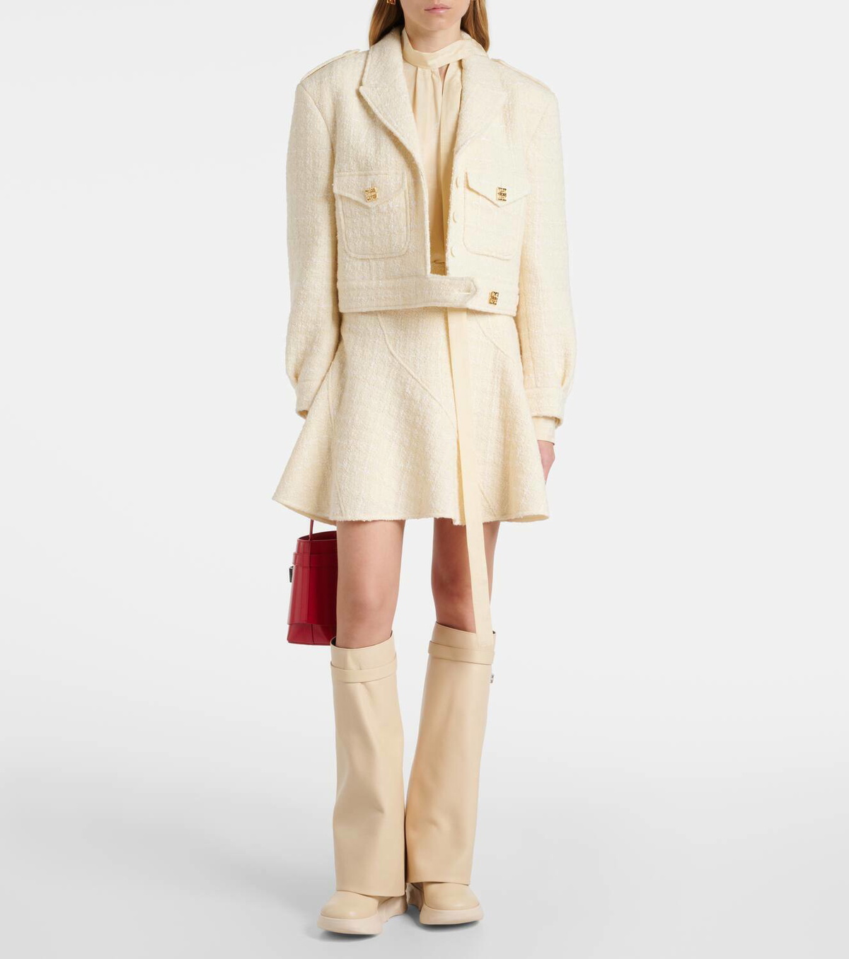 Givenchy Shark Lock leather biker boots Givenchy