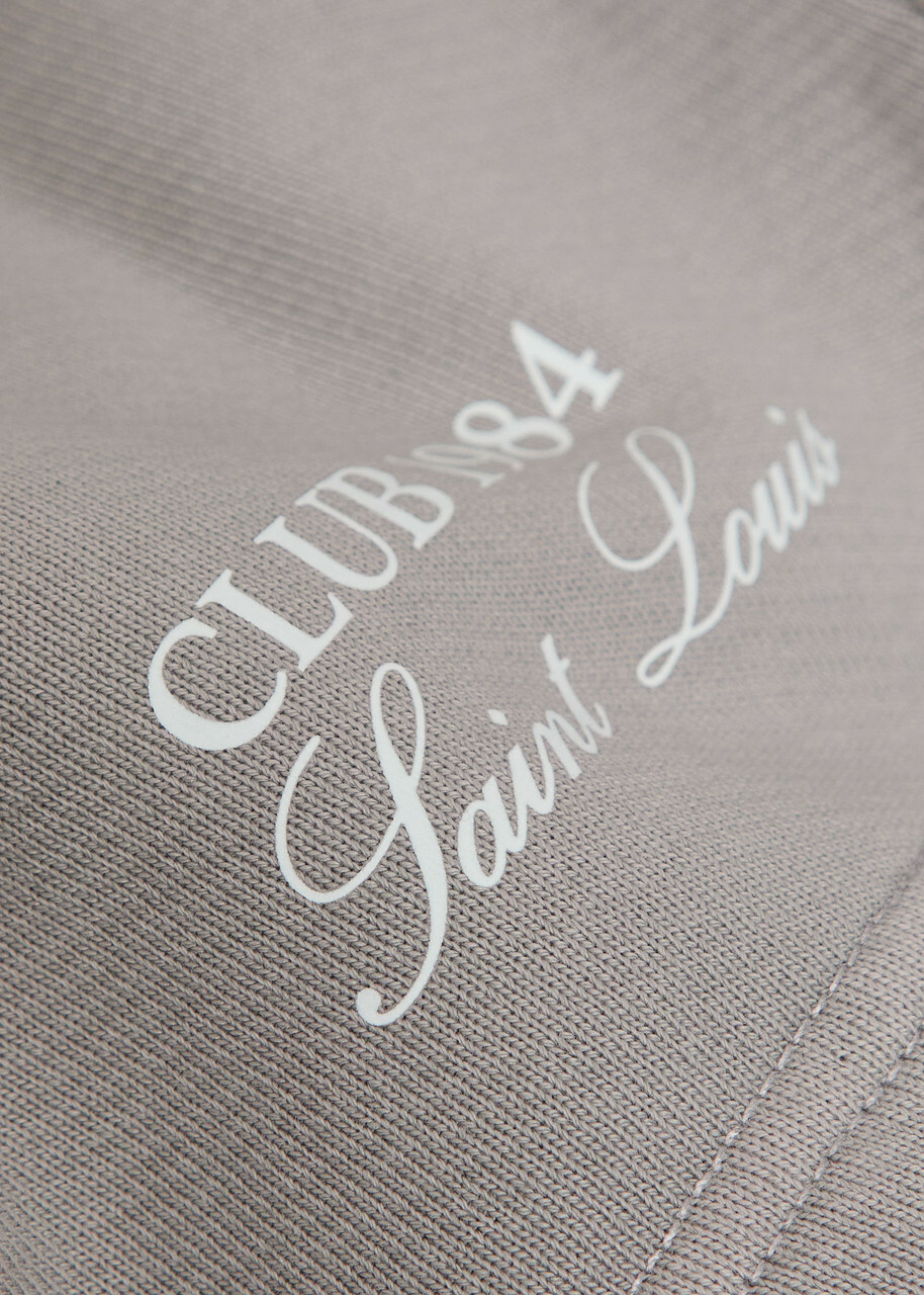 Club 1984 Melrose Printed Cotton Shorts Grey