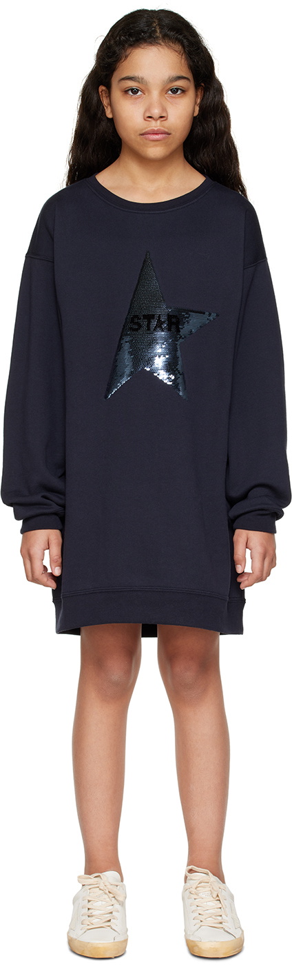Golden Goose Kids Navy Star Dress Golden Goose Deluxe Brand