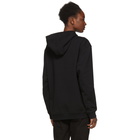 McQ Alexander McQueen Black Skater Swallow Badge Hoodie