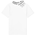 Y/Project Women's Evergreen Triple Collar Fitted T-Shirt in Evergreen Optic White