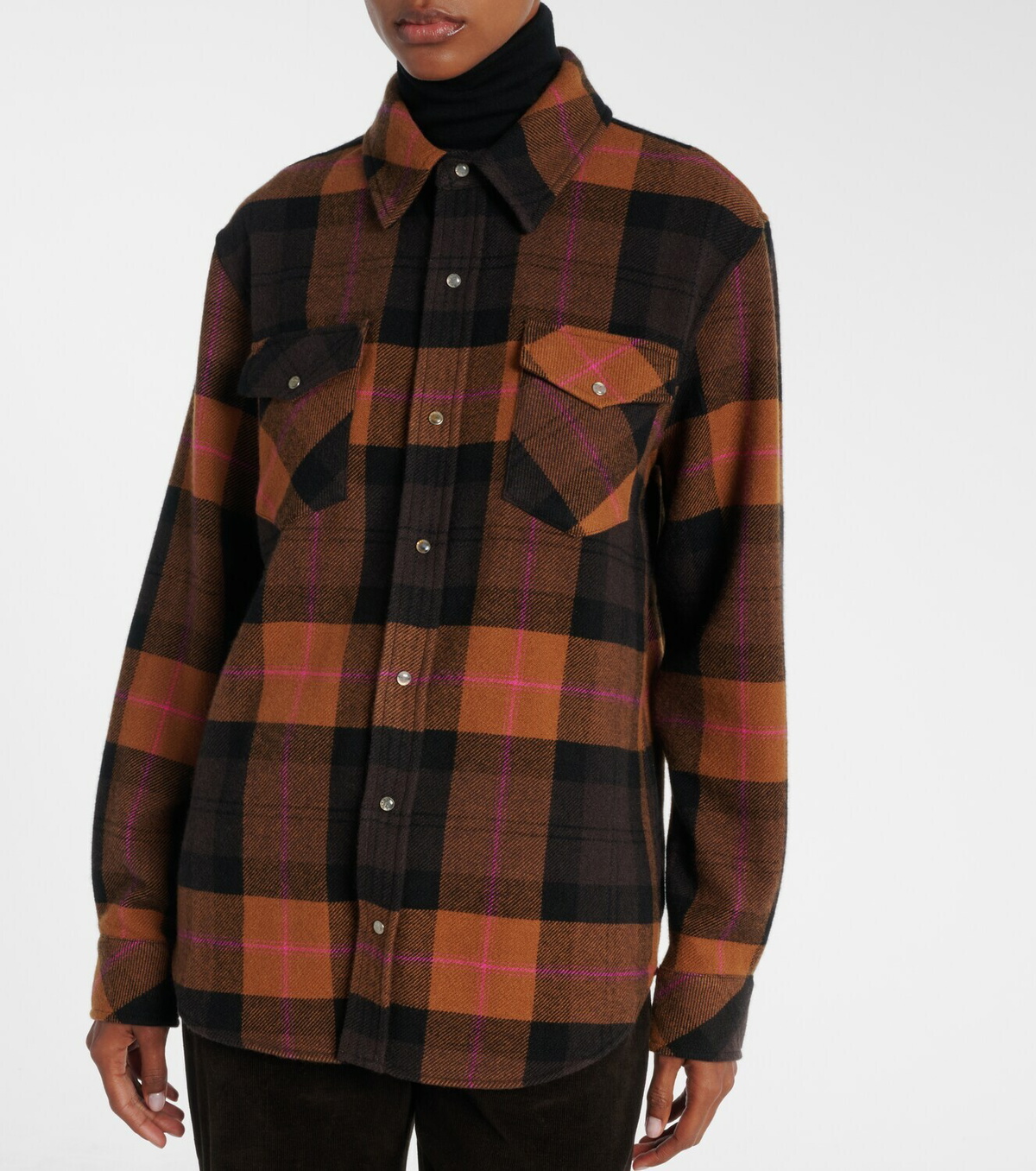 God's True Cashmere Checked cashmere shirt