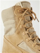 Visvim - Tesota '91 Folk Suede and Cotton-Canvas Boots - Neutrals