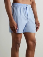 ZIMMERLI - End-On-End Cotton Boxer Shorts - Blue