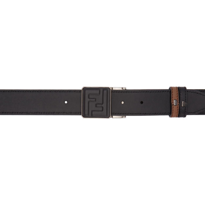 Photo: Fendi Reversible Brown and Black Signature Belt 