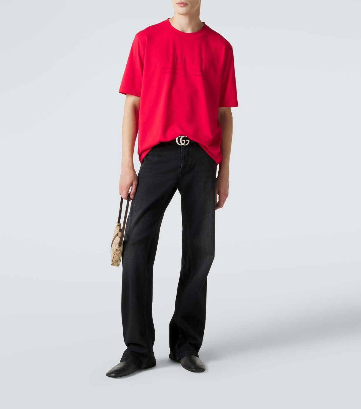 Gucci Logo cotton-blend jersey T-shirt