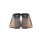 Wandler Black and Transparent Isa Heeled Sandals