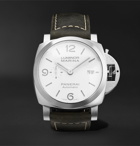 Panerai - Luminor Marina Automatic 44mm Stainless Steel and Suede Watch, Ref. No. PAM01314 - White