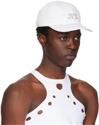 Jean Paul Gaultier White Embroidered Cap