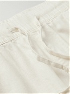 Onia - Straight-Leg Linen-Blend Drawstring Trousers - Neutrals