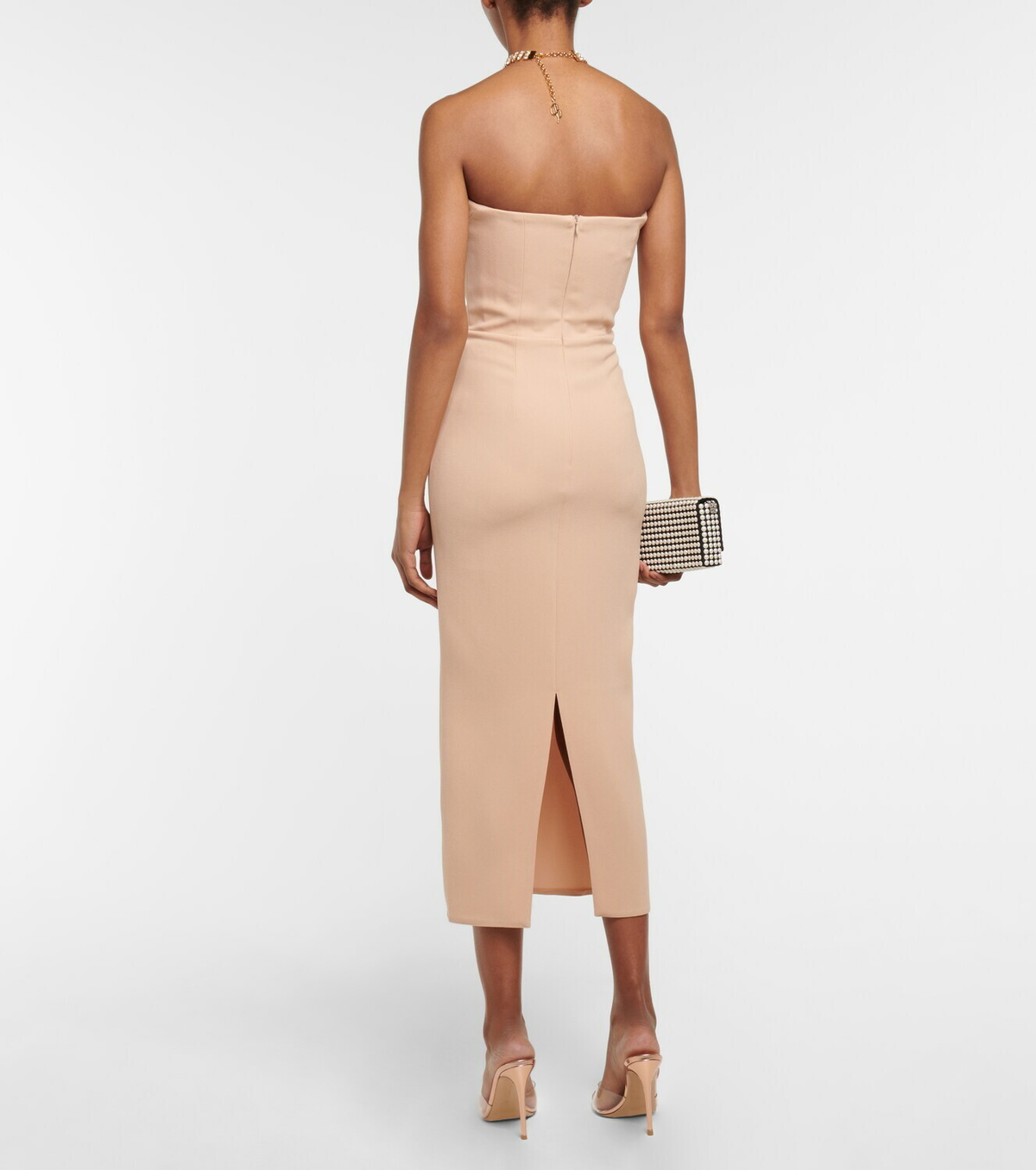 Darcy Draped Bustier Midi Dress