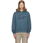 Kenzo Blue Kenzo Paris 'KENZO Signature' Hoodie