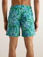 Sid Mashburn - Slim-Fit Mid-Length Printed Swim Shorts - Blue