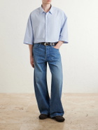 Acne Studios - Soffia Striped Cotton-Poplin Shirt - Blue