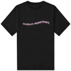 Uniform Experiment Men's Warp Logo T-Shirt in Black