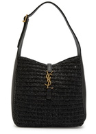 Saint Laurent Le 5 à 7 Small Raffia Bucket bag - Black - One Size